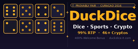 DuckDice provably fair dice and sports betting platform